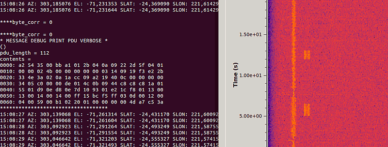 lilacsat_transponder and 4k8 beacon